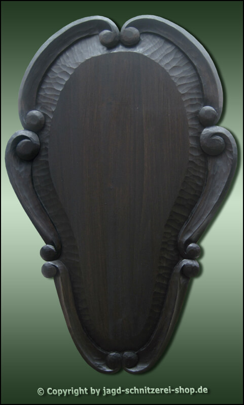 Troph/äenschild f/ür Damhirsch Rothirsch Geh/örnbrett 50x25 cm